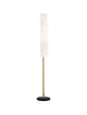 Elegante Aider Stehlampe H 160cm mit modernem Design und marmoriertem Lampenschirm.