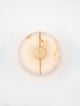 Aider Wandleuchte 3000K – runde Gold‑Alabaster Wandlampe mit transparentem Element, warmweißes LED‑Licht und schlankes Aluminiumgehäuse