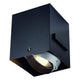 Aixlight Pro 50 1 Frameless Einbaurahmen inkl. Einbau-Kit Schwarz in schwarzem Design, ideal für Hohldecken.