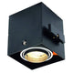 Aixlight Pro 50 1 Frameless Einbaurahmen inkl. Einbau-Kit Schwarz mit quadratischem Design und drehbarem Spot.
