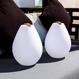 Vessel 2 oplaadbare LED decoratieve lamp met houten handvat & app-bediening