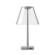 Rotaliana LED-bordlampe Dina+ med batteri og ladestasjon, sølvfarget – moderne bordlampe med elegant design.