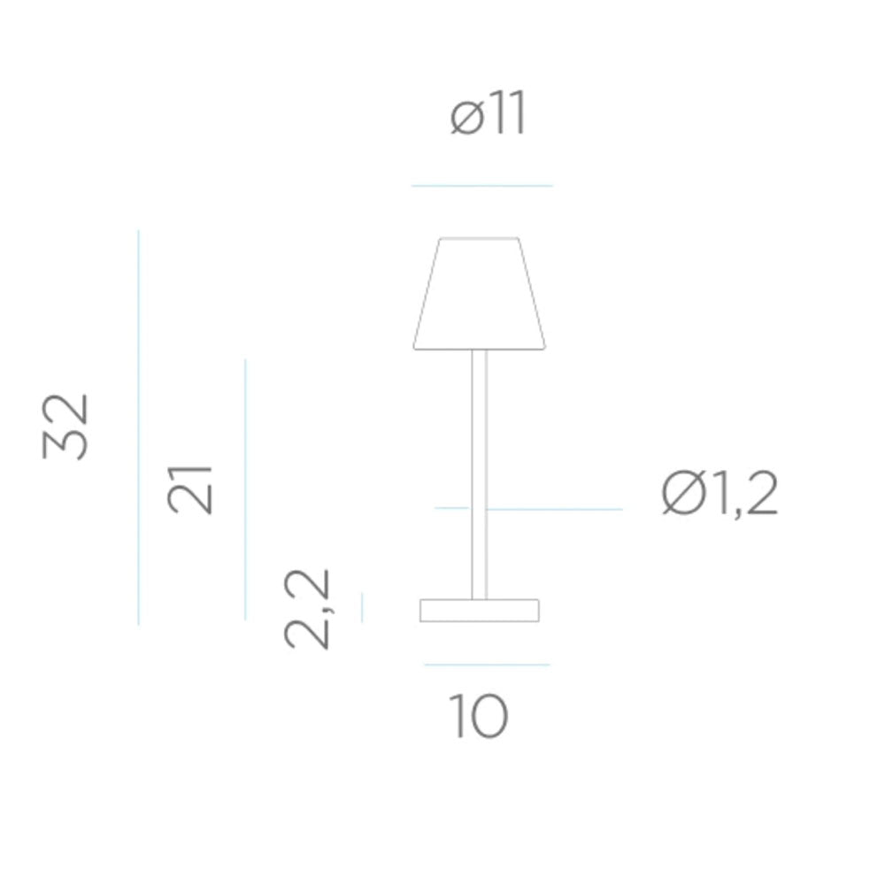 Rechargeable LED table lamp Lola