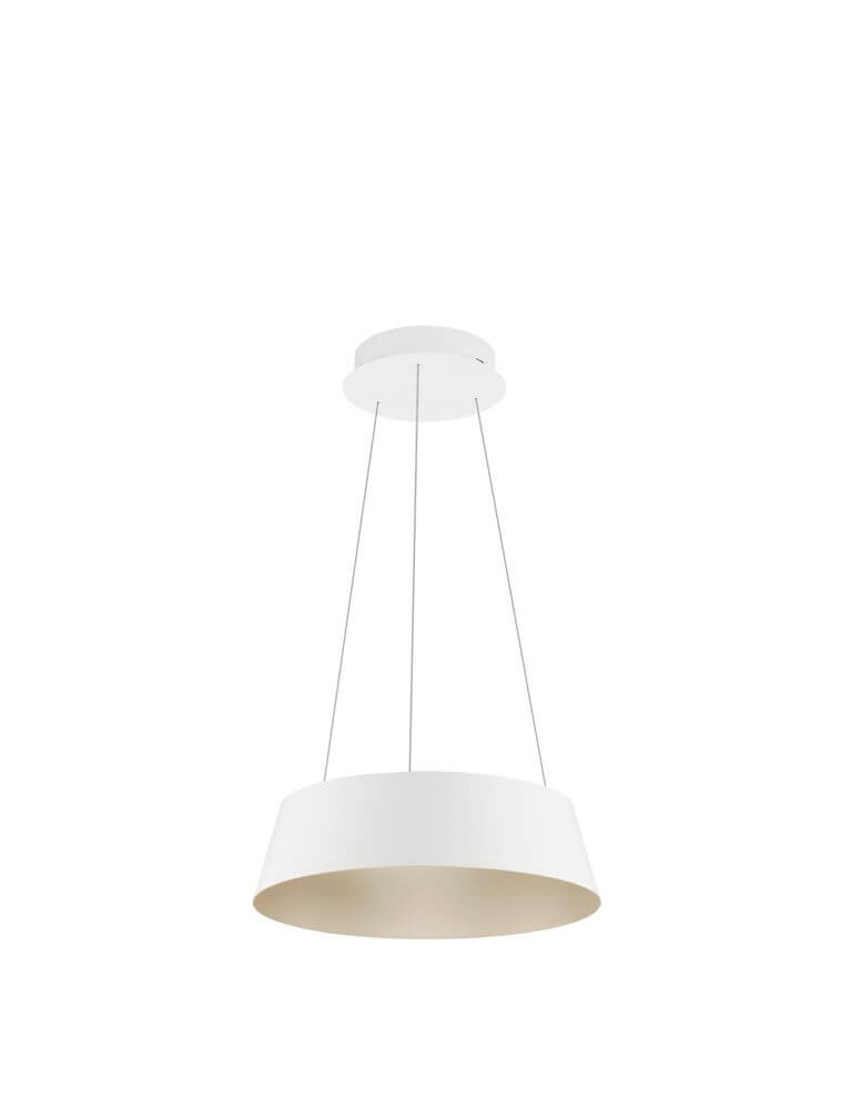 Alba LED Pendelleuchte Ø 42cm 3000K in klassischer Form mit hellem Schirm für elegantes Raumdesign.
