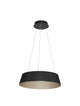 Alba LED Pendelleuchte Ø 54cm 3000K in elegantem Schwarz mit goldenem Innendesign, ideal für modernes Wohnen.