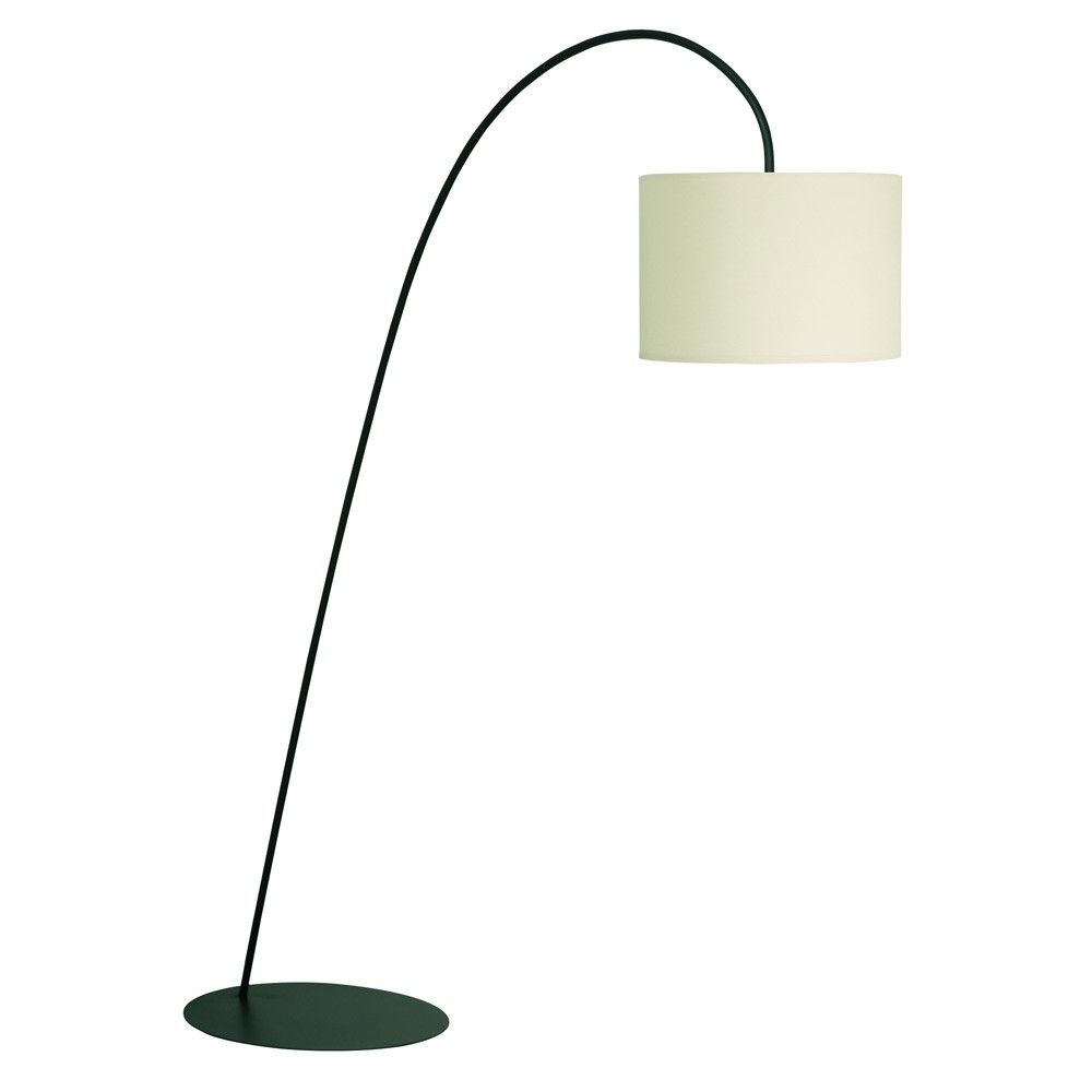 Lampe debout Alic avec écran de tissu 186 cm crème