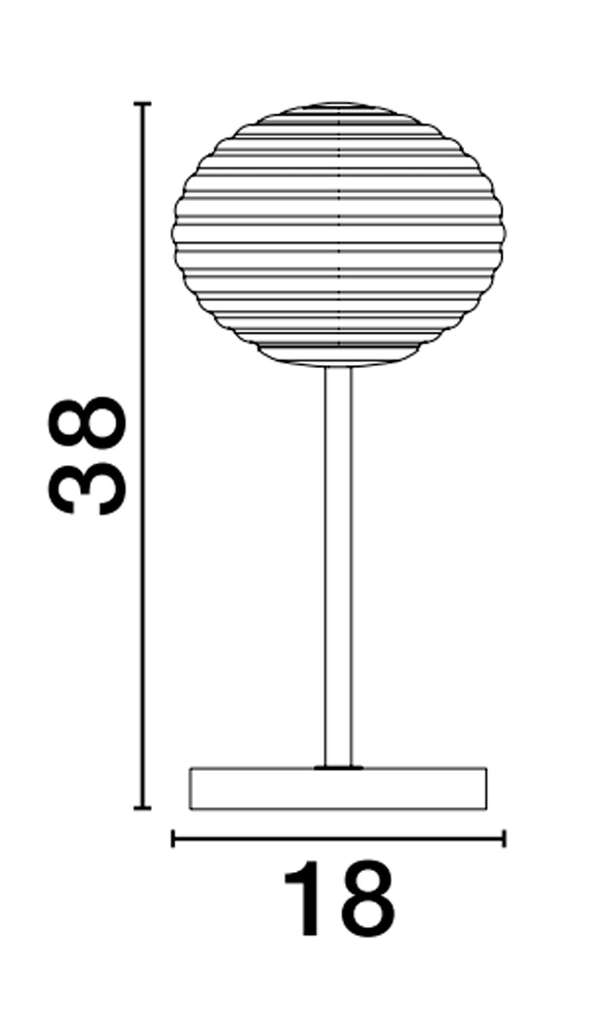 Allen Tischleuchte Gold/Weiß Ø 18cm (6)
