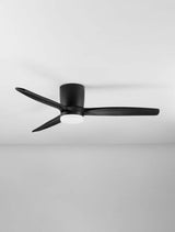 Aloa LED Ventilator Ø 132cm in elegantem Schwarz, ideal für moderne Wohnräume.