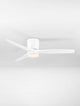 Aloa LED Ventilator Ø 132cm in modernem, weißem Design mit sanfter Beleuchtung.