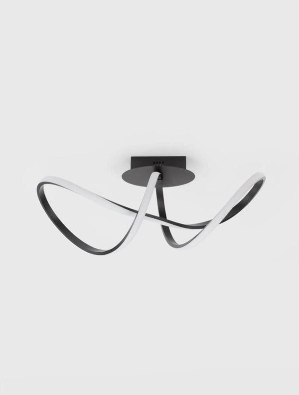 Amara LED Deckenleuchte 3000K von Nova Luce, moderne Deckenlampe mit geschwungenen Leuchtstäben
