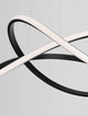 Amara LED Pendelleuchte Ø 56cm moderne Lichtlösung in elegantem Design mit schwarzem Aluminium.