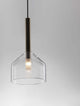 Amelia Pendelleuchte Ø 20cm mit transparentem Lampenschirm und elegantem Design von Nova Luce.