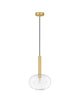 Amelia Pendelleuchte Ø 24cm mit eleganter Metallhalterung und geschmackvollem Glasschirm.
