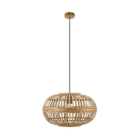 Suspension Amsfield en bambou avec un diamètre de 38 cm en brun - un éclairage élégant pour votre intérieur.