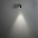 Andria LED Außenstrahler in Anthrazit an der Wand mit verstellbarem Lichtauslass, ideal für moderne Außenbeleuchtung.