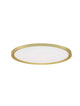 Aoton Deckenleuchte Ø 40cm Rund 3000K, elegante runde Deckenleuchte mit goldenen Akzenten.