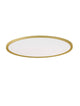 Aoton Deckenleuchte Ø 60cm Rund 3000K mit gebürstetem Gold und moderner, eleganter Form.