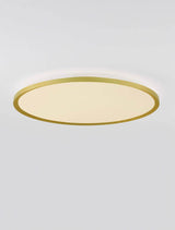 Aoton Deckenleuchte Ø 60 cm rund mit goldener Umrandung und warmem 3000K Licht.