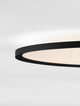 Aoton Deckenleuchte Ø 60cm Rund 3000K elegante Deckenlampe mit schwarzem Rahmen und diffusen Licht.