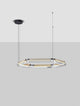 Apnea LED Pendelleuchte Hexagon Schwarz, Gold mit elegantem Design und harmonischen Farben.