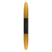 Apo 80 lampe murale LED design extravagant dimmable dans un schéma de couleurs noir et or.
