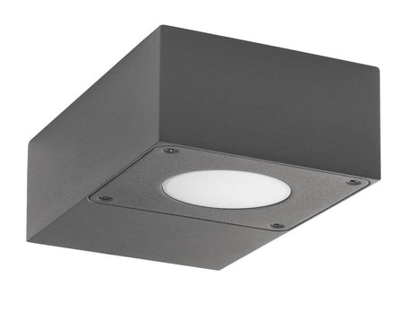 Apollo LED outdoor wall light 3000K dark grey IP54 modern outdoor lighting in dark grey