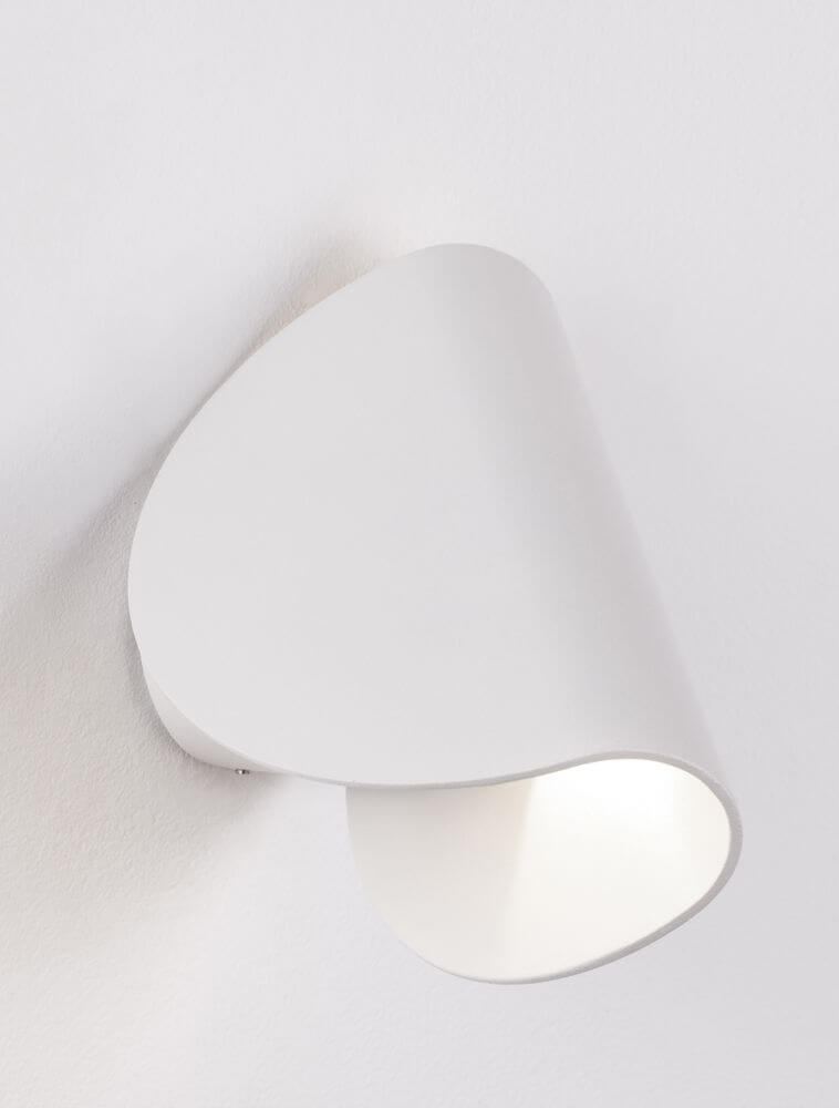 Arabella LED Außenwandleuchte 3000K Weiß IP54, minimalistische Außenbeleuchtung aus Aluminium und Glas.