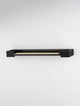 Arga LED Wandleuchte 45cm 3000K IP44 in trendigem Design an der Wand montiert.