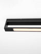 Arga LED Wandleuchte 45cm 3000K IP44, moderne schwarze Wandlampe mit LED-Beleuchtung, elegantes Design.