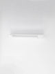 Arga LED Wandleuchte 45cm 3000K IP44 an einer weißen Wand, modernes Design für Innenräume.