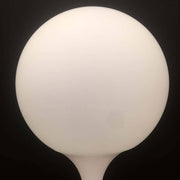 Artemide Castore Glas Tischleuchte 35cm, elegante weiße Kugel-Tischlampe aus Glas für wohnliches Licht