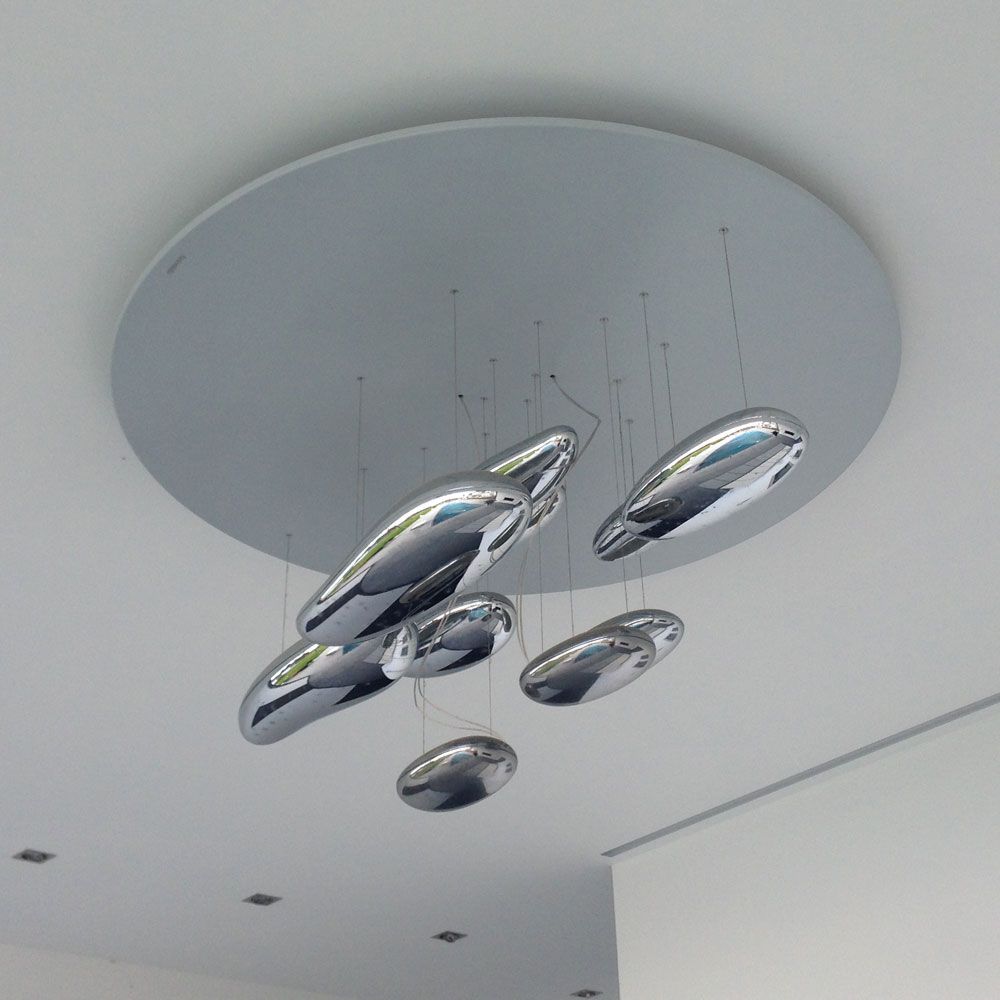 Artemide Mercury Sospensense liderado por lâmpada pendurada Ø 110cm Chrome