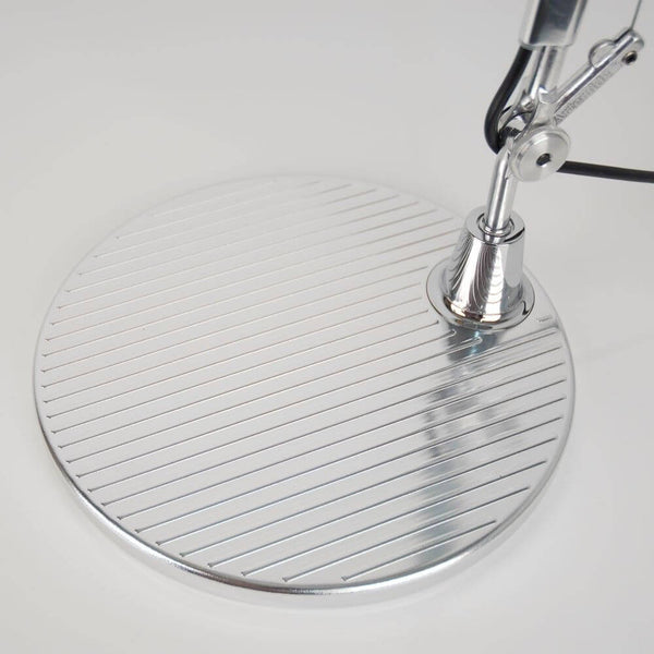 Artemide Tolomeo Base Tischfuss Ø 23cm für Tolomeo Tavolo und Tolomeo Tavolo LED, verchromter Tischfuß