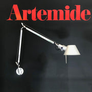 Artemide Tolomeo LED Parete Wandleuchte Schalter oder Sensor, flexible Aluminium-Wandlampe mit Arm und Schirm