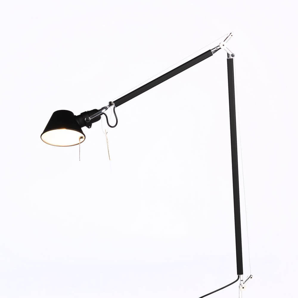 Artemide Tolomeo Lettura Body Körper mit verstellbaren Aluminiumarmen und Kopf für optimale Lichtausrichtung.