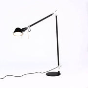 Artemide Tolomeo Lettura floor lamp with LED light bulb, dimmable in a black design
