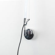 Artemide Tolomeo Wandbefestigung aus Aluminium mit Kugel-Wandhalter und verstellbarem Arm, Frontalansicht