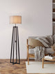 Artis Stehlampe H 153cm in modernem skandinavischem Design im Wohnraum mit gemütlicher Einrichtung.