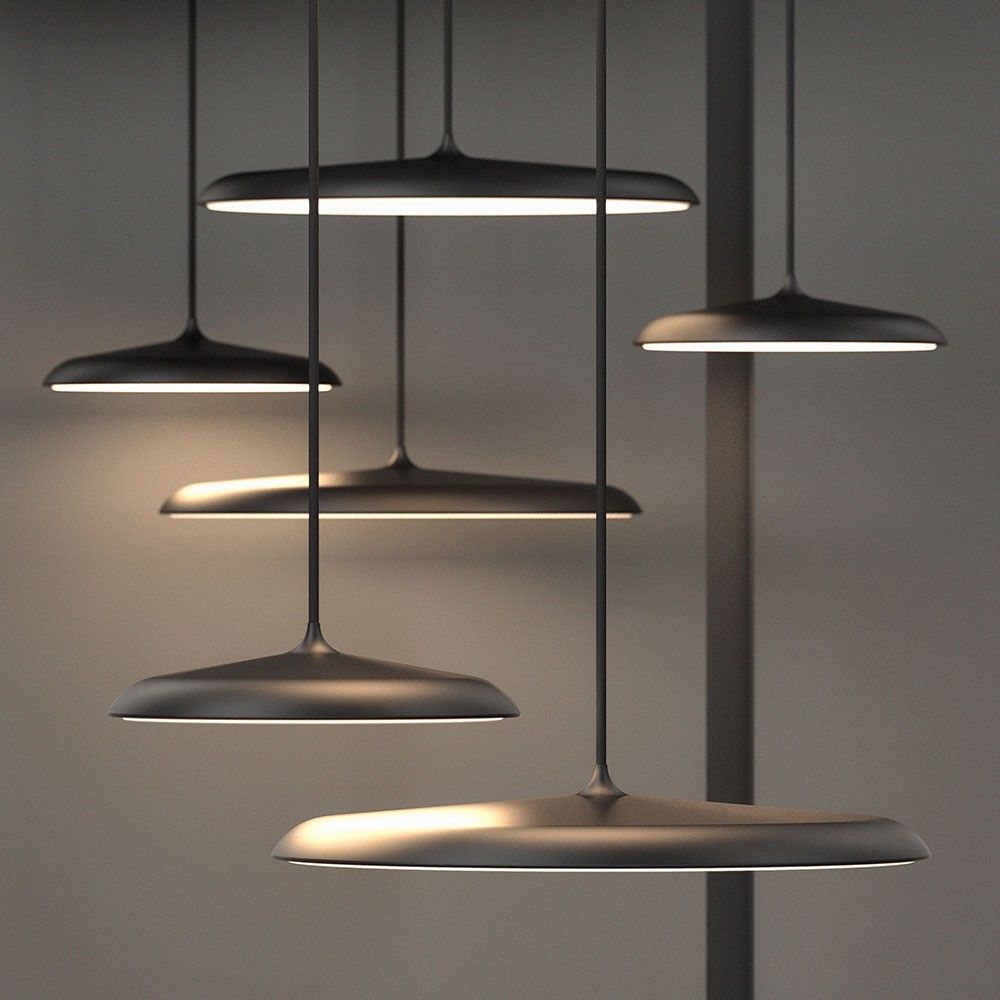 Artist 40 LED Pendellampe Ø 40cm Dimmbar 1460lm Schwarz - elegante Pendelleuchten in moderner Umgebung