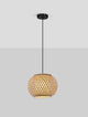 Asma Pendelleuchte Ø 30cm in modernem Design, schickes geflochtenes Gehäuse und warmes Licht.