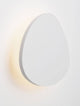 Atena LED Wandleuchte 3000K Weiß mit modernem, eiförmigem Design für stimmungsvolle Beleuchtung.