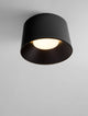 Atil LED Deckenleuchte Ø 50cm 3000K in modernem, schwarzem Design für Esszimmer und Wohnzimmer.