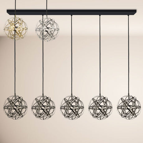 s.luce Atom LED tavolo da pranzo luce a sospensione da 2 a 5 luci 160cm