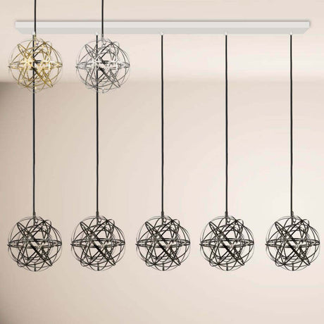 s.luce Atom LED dining table pendant light 2 to 5-light beam 160cm