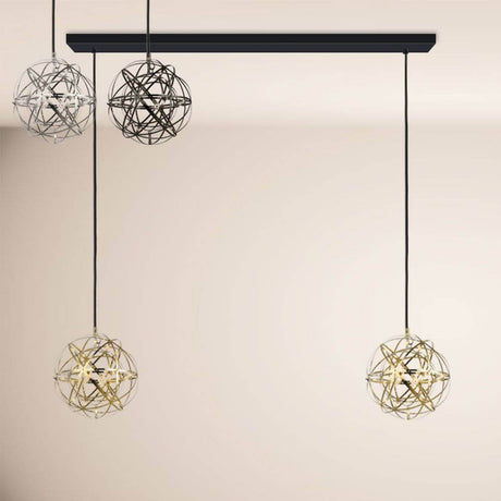 s.luce Atom LED dining table pendant light 2 to 5-light beam 160cm