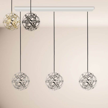 s.luce Atom LED dining table pendant light 2 to 5-light beam 160cm