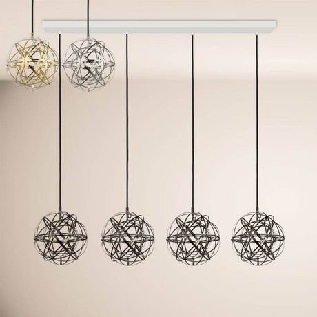 s.luce Atom LED dining table pendant light 2 to 5-light beam 160cm