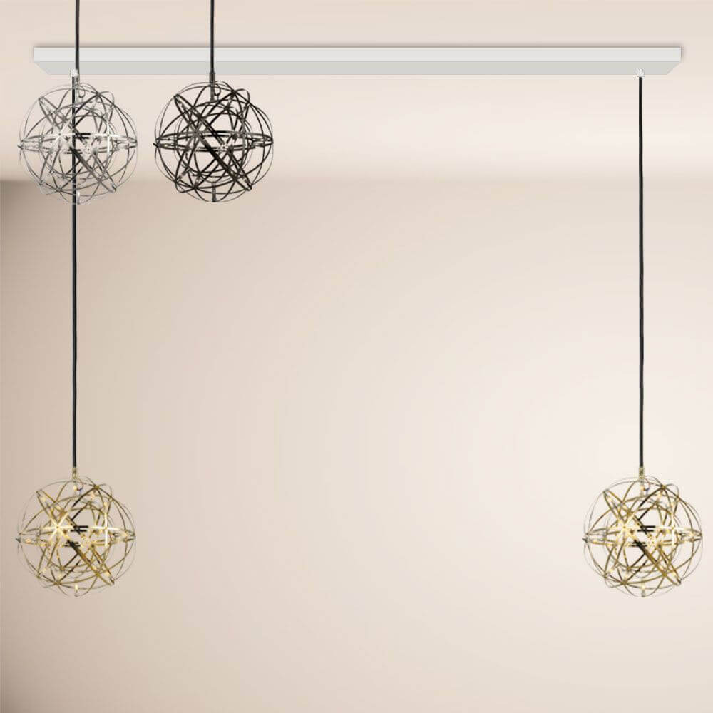 s.luce Atom LED dining table pendant light 2 to 5-light beam 120cm