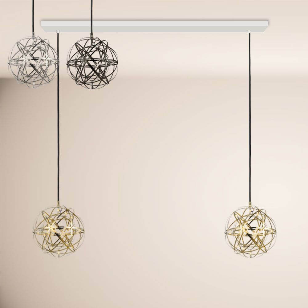 s.luce Atom LED dining table pendant light 2 to 5-light beam 120cm