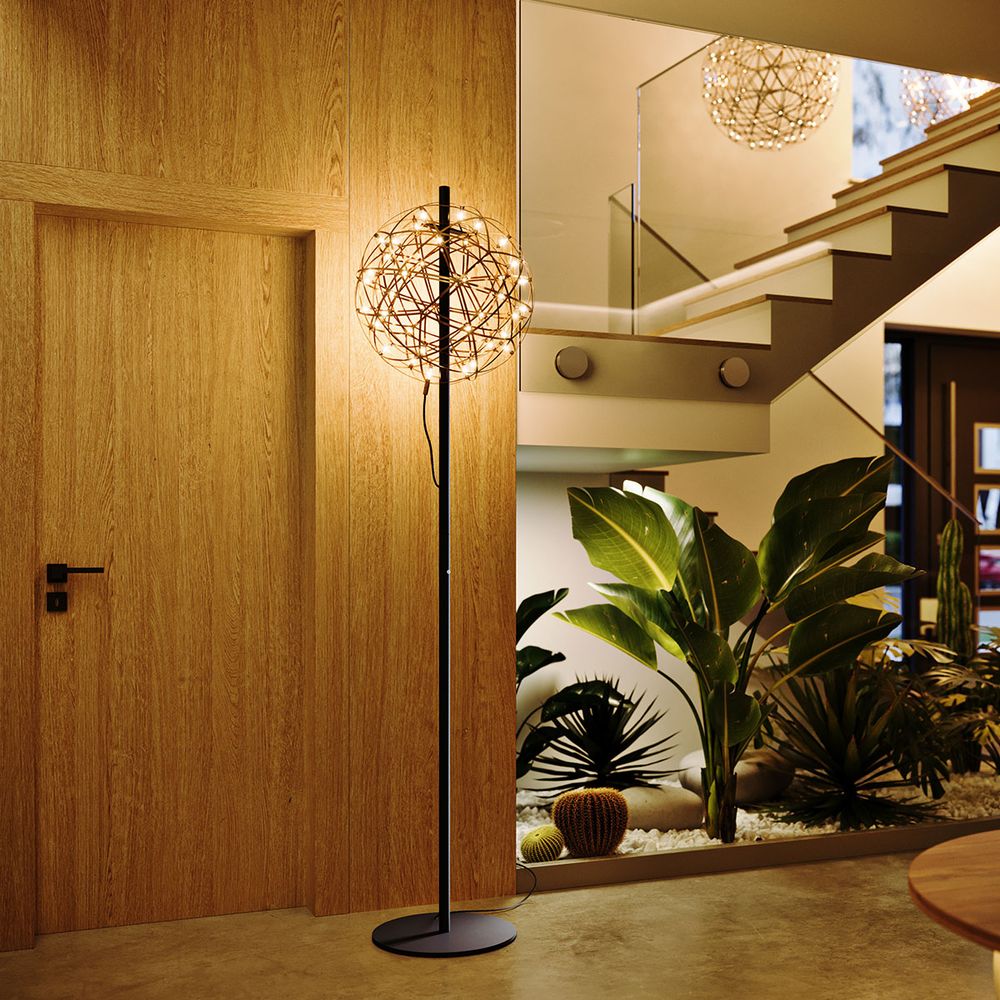 s.luce Atom metal LED floor lamp with touch dimmer